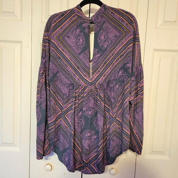 Free people, S | Purple Small Boho Blouse Tunic Walking On A Dream - Picture 2 of 8